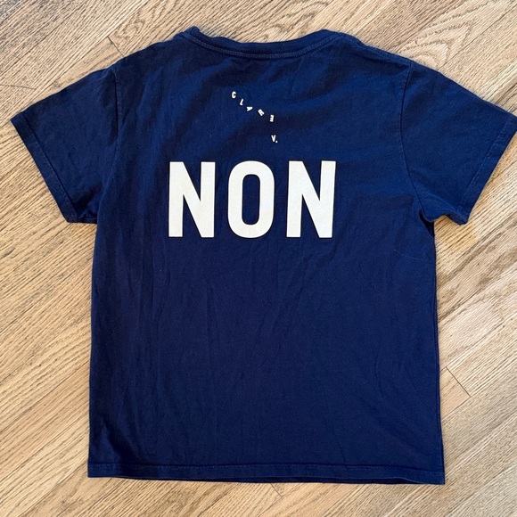 Clare V OUi Non Tshirt navy red Small - Picture 4 of 7